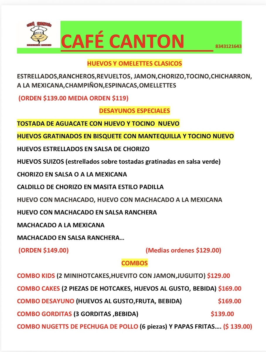 Café Cantón Menu - Image 3